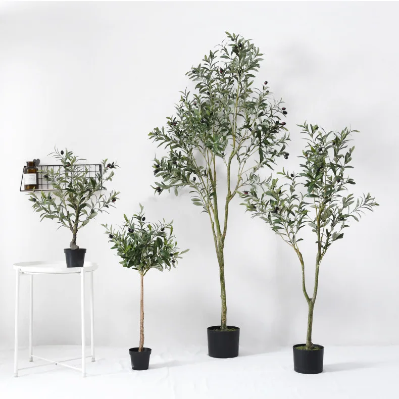 Nearly Natural Indoor Outdoor Decor Plastic Bonsai Faux Plants 5 Ft 6 Ft 180cm 6ft 6 Feet 2m 2.1m Fake Olive Tree Artificial