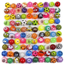 Bouncing Ball Colorful  Bouncy Ball Various Design Wholesale Option Eyeball High Rubber Bright Solid 27mm 32mm 45mm 49mm Bouncin