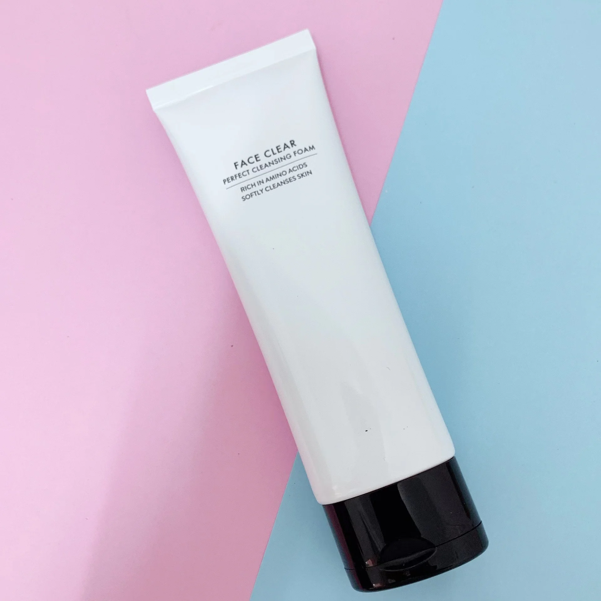 OEM Korean Face Clear Perfect Cleansing Foam Amino acids Moringa Seed Oil Gentle Face Wash Softly Hydrating Foaming Cleanser