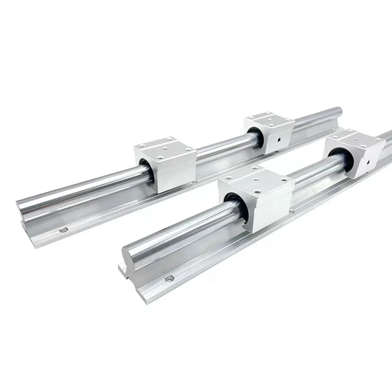 SBR linear cylindrical guide rail aluminum support slide rail