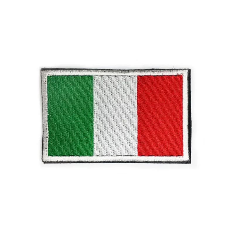 Moq 1pc Stock Patch 100% Embroidery Flag With Sew-on Or Hook Loop Backing