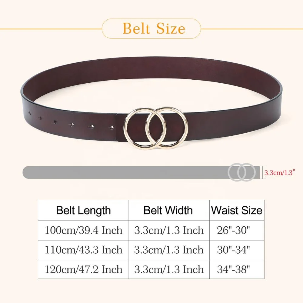 Latest Fashion Women Leather Belts for Pants Jeans, Plus Size Waist Ladies Designer Belts