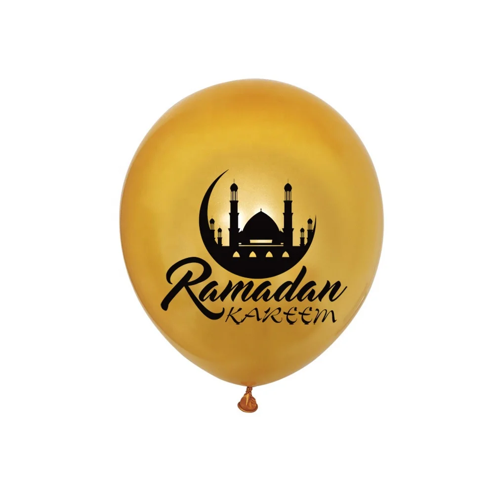 Ramadan Kareem Decoration Eid Mubarak Latex Balloons Eid Party Decor