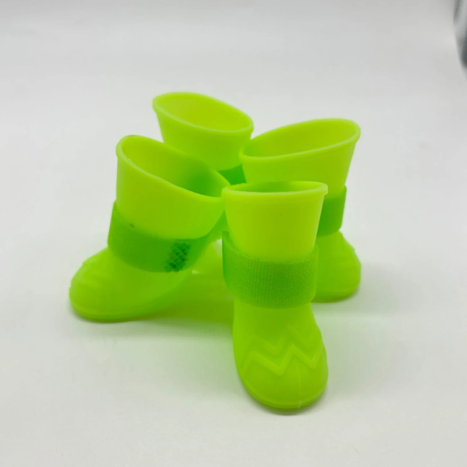 Waterproof Silicone Material Small Puppies Pets Solid Color Dog Shoes For Sale