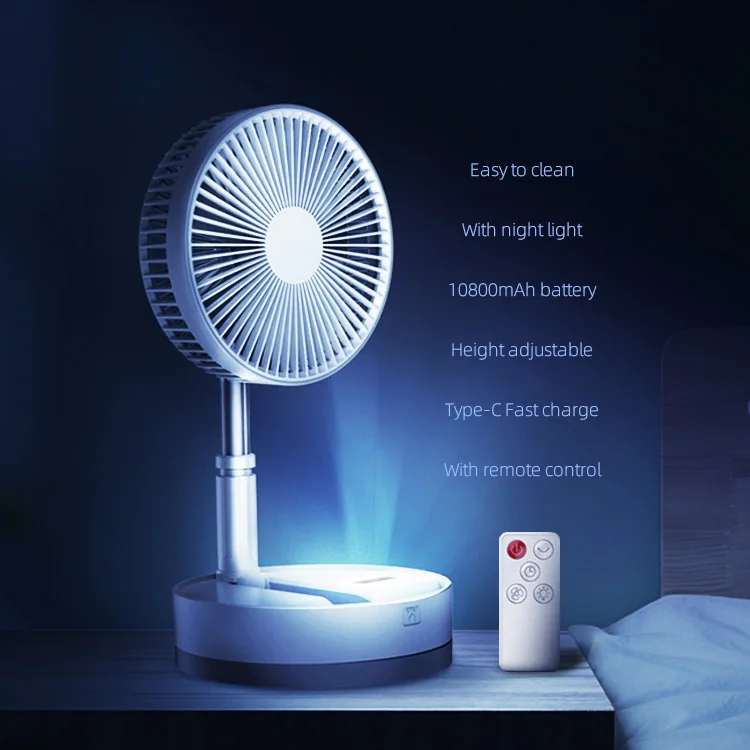 
New Design P10 Wholesale Rechargeable Electric Folding Fan Telescopic Usb Rechargeable Electric Fan Foldable 