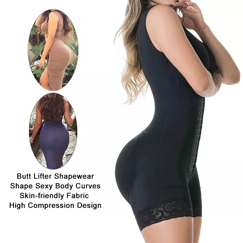 Women Bodyshaper Colombiano Shapewear Tummy Control Bodysuit BBL Colombianas Girdles Cosas Para Un BBL Gaine Amincissante Femme
