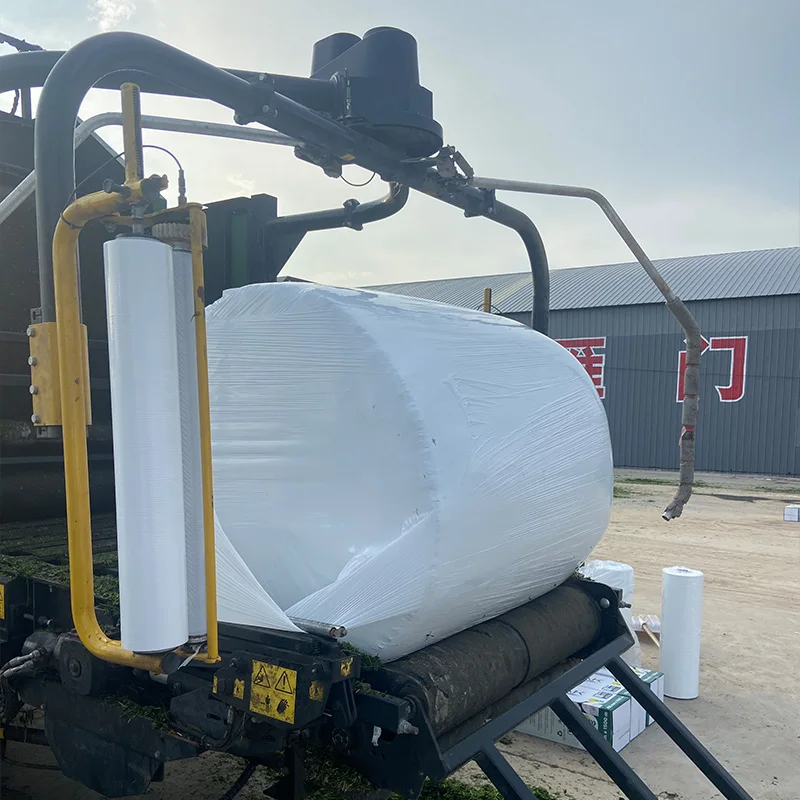 Customized farm bale foil silage hay wrapping plastic to make silage