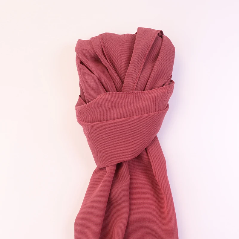High Quality chiffon shawl Malaysia tudung heavy chiffon Muslim Georgette Scarf Solid Plain Bubble Chiffon Hijab