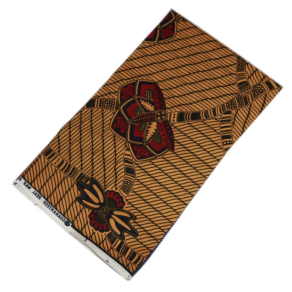 Ankara 100% Cotton Prints Wax Fabrics Page 6yards High Quality African Wax Fabric Nigerian Style For Women