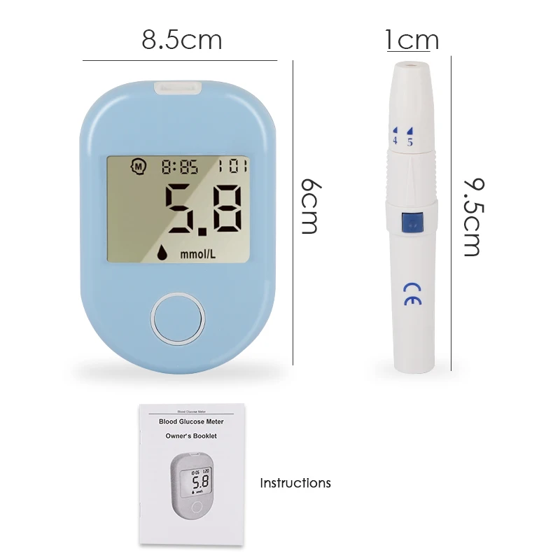China blood glucose test strip manufacturer/non-invasive blood glucose meter
