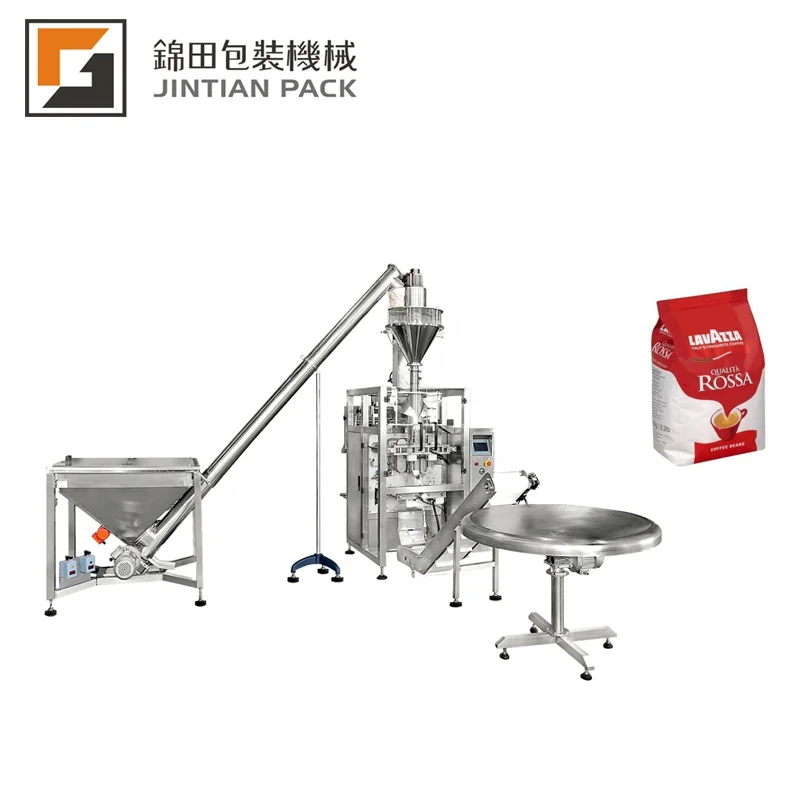 JT-520F 10-1000g instant coffee wheat flour milk powder packing machine for sale