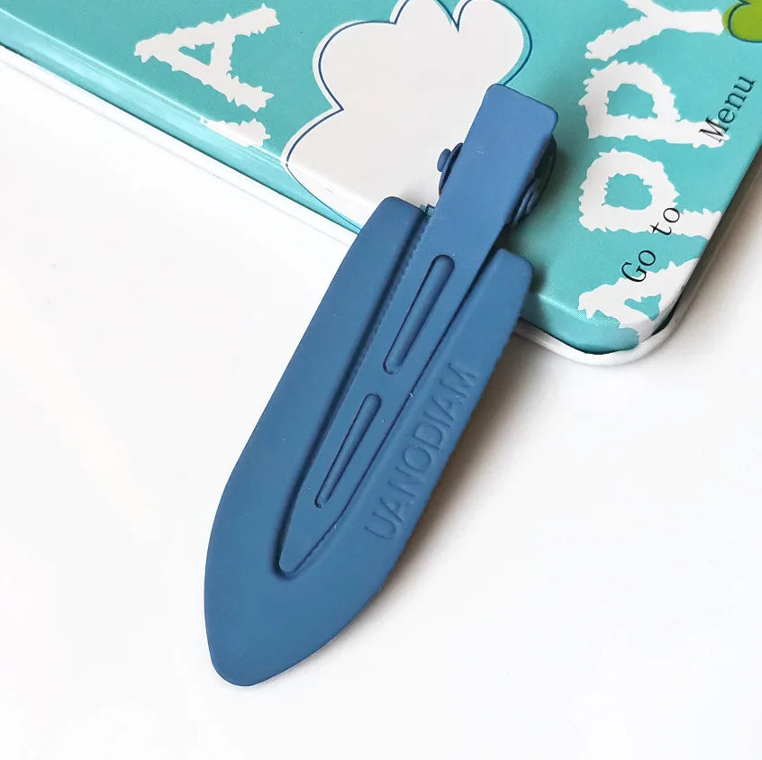 Wholesale Custom logo Daily Hairdressing 7cm Metal Hair Pins Gold Makeup No Crease Bend Creaseless Hair Clips Hairpins For Women