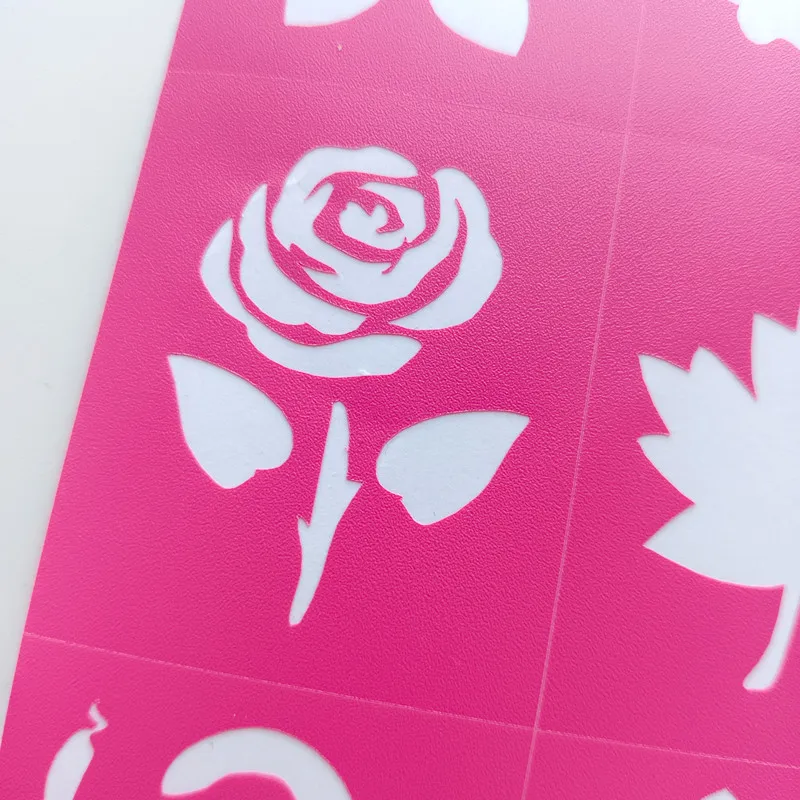 Hot Sale Tattoo Sticker Template PVC Art Airbrush Body Painting Stencil Henna Tattoo Stencils