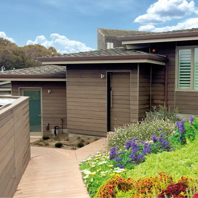 
Top Quality Decorative Wood Outdoor Aritificial Fire-Resistance Wood Wall Cladding 