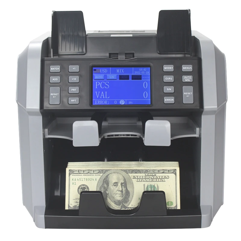 XD-2700 Top Loading CIS Money Counting Machine Bill Detector Mix Value Counter Cash Counting Machine