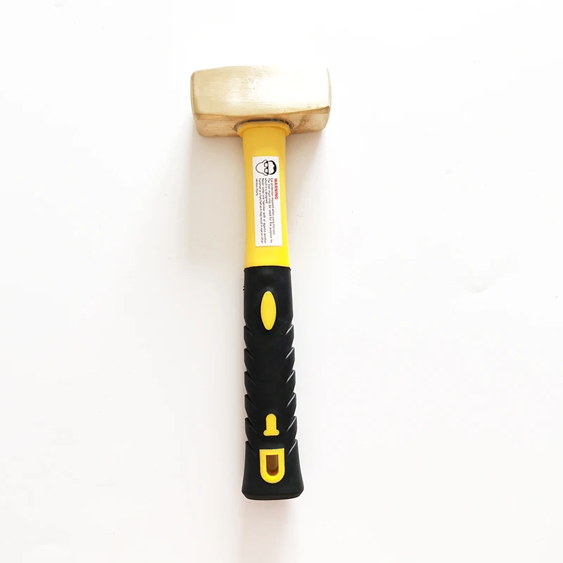 non sparking hand tools brass hammer stone hammer shape copper hammer with fiberglass handlesaler