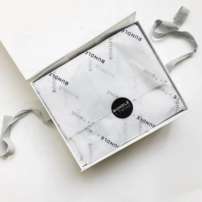 custom round logo tissue paper label etiquetas glossy sheet product packaging adhesive sticker for luxury gift box