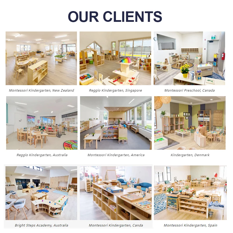 Kids Daycare Childcare Early Learning Center Nursery Preschool Furniture Kindergarten Montessori Furniture Tables Chairs Set