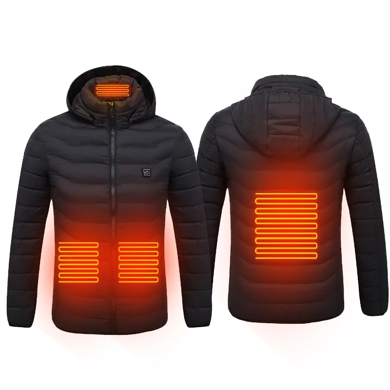 Wholesale down coat outdoor wear clothing for winter powered self heat work puffer usb heated jacket heating coat