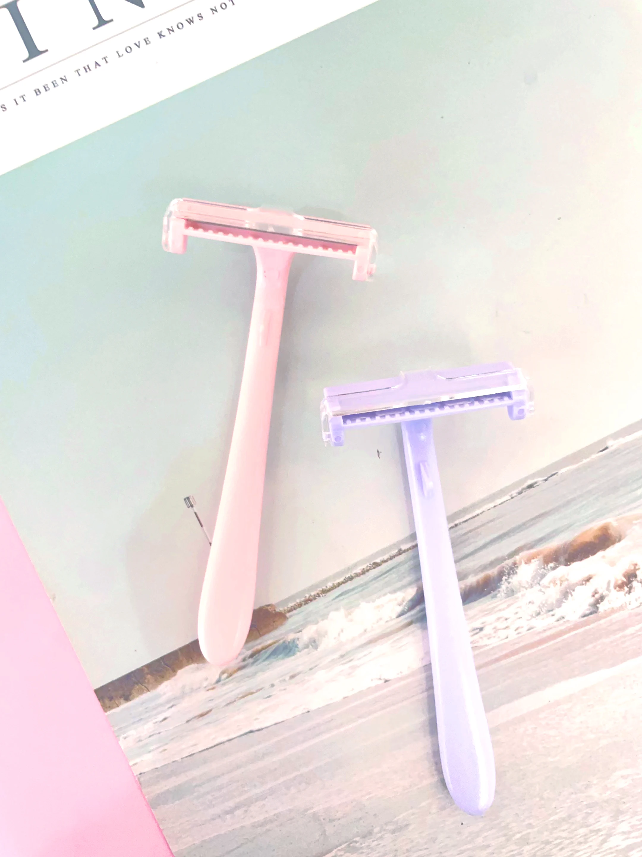 Wholesale Portable Face Razor for Women Comfortable Remover Armpit Razor Stainless Steel Macro blade Armpit hair knife