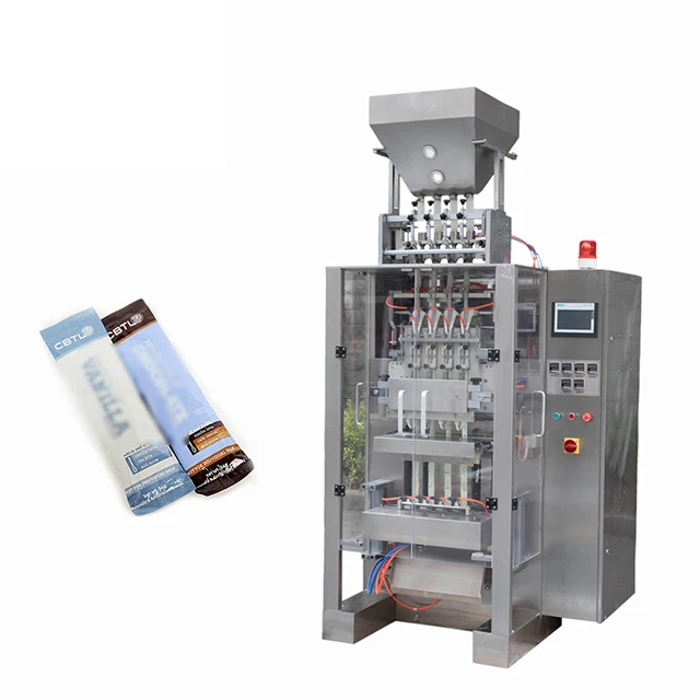 Automatic Multi Lane Stick Orange Flavour Energy Drink Powder Packing Machine 8 Lane Energy Supplement Powder Packaging Machine