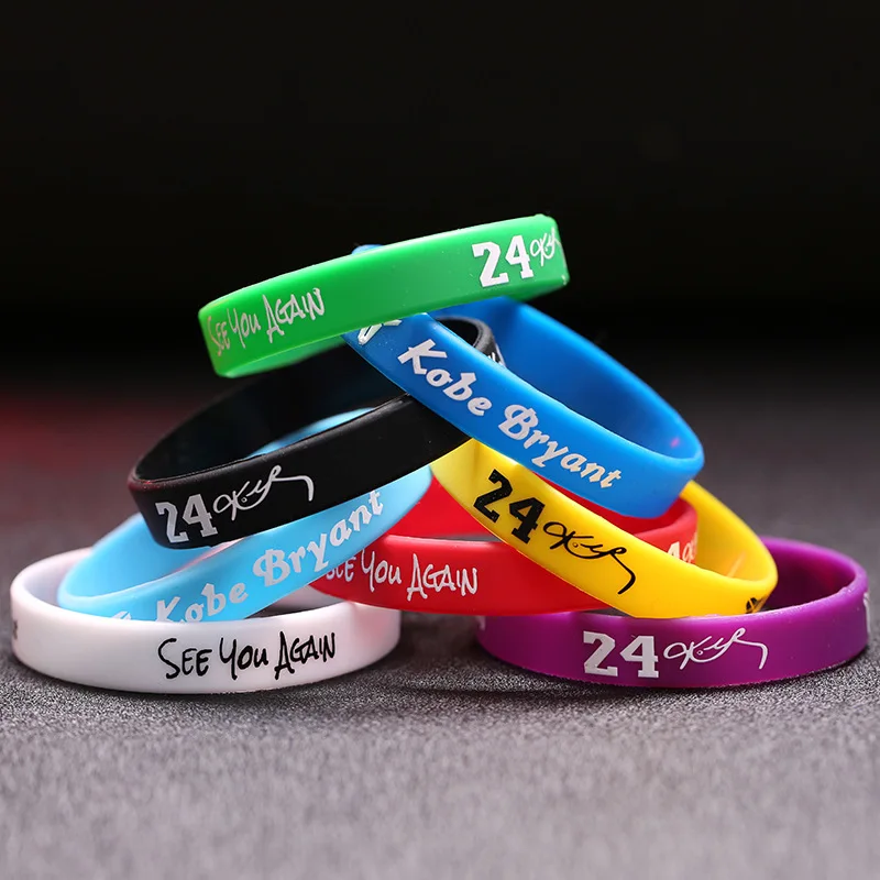Custom Logo Motivational Basketball Silicone Bracelet Wristbands
