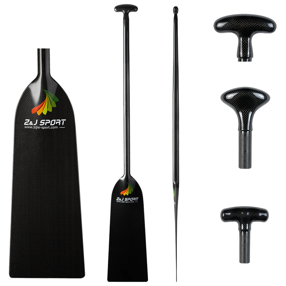 Z&J SPORT New Type IDBF Approved One-Piece Carbon Dragon Boat Paddle With 3 Handle Option in Length of 46-52INCH
