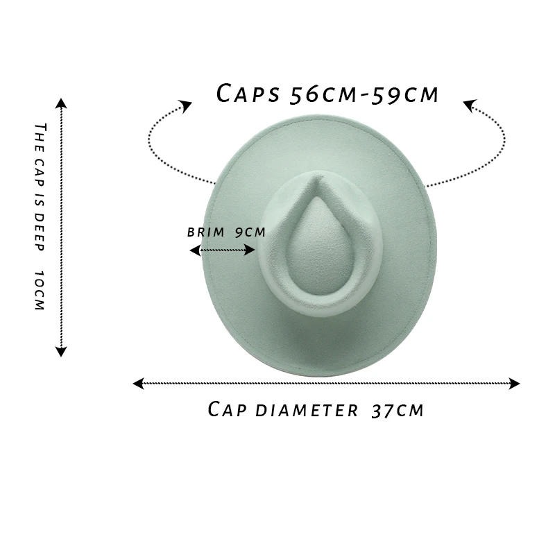 Wholesale Plain Drop top Outback  Elegant Wide Brim Fedora Flat Panama Hat Cap