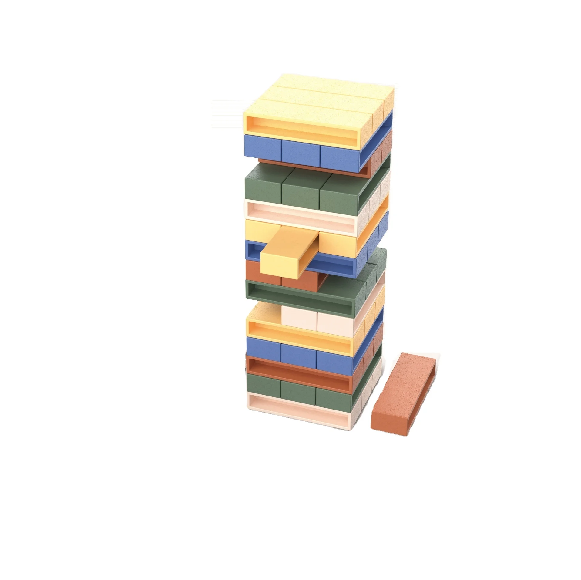 45-Piece Kids Educational Toy Plastic Stacking Building Blocks for 2-4 Year Olds DIY and Construction Style Assembly Toys