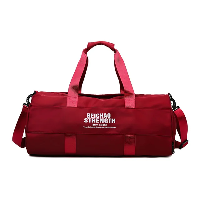 Hot Wholesale Waterproof Oxford Fabric Sports Gym Bags Large Capacity Fashion Unisex Style Zipper Short Journey Duffel Bags