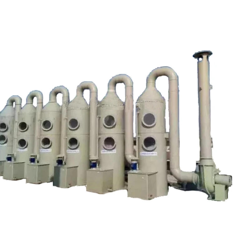 Factory Price Dust Gas Scrubber Tower Spray Washing Tower For Exhaust Treatment System