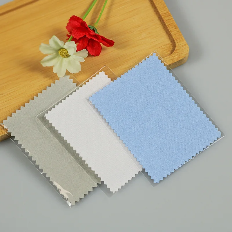Wholesale Soft Microfiber Custom Logo Jewelry Polishing Cloth Anti Tarnish Cleaning Cloth For Sliver Jewelry