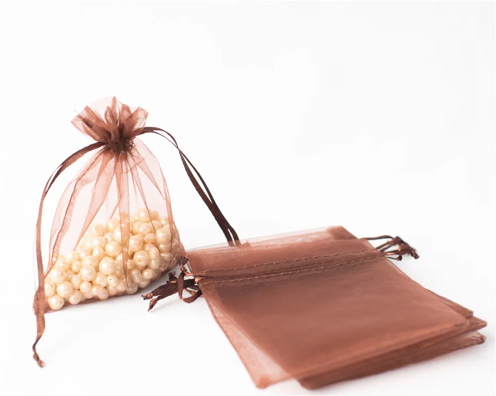 Drawstring Pouches Mixed Color drawstring gift bag organza 100PCS 20x30cm Western Wedding Packing Pcs Small Material CWP