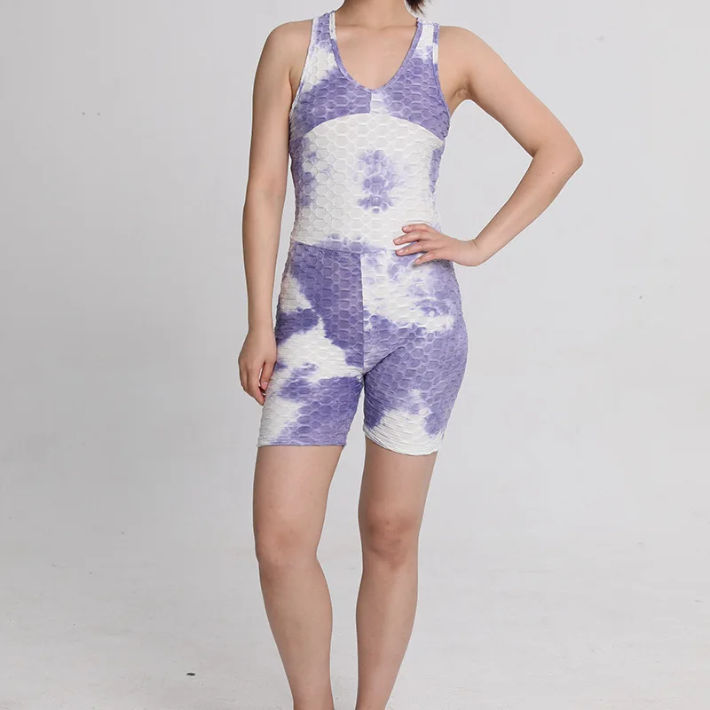 
 Новый комбинезон Amazon, дышащие спортивные Леггинсы для ягодиц, штаны для йоги с завязкой, Женский Цельный боди, штаны для йоги  