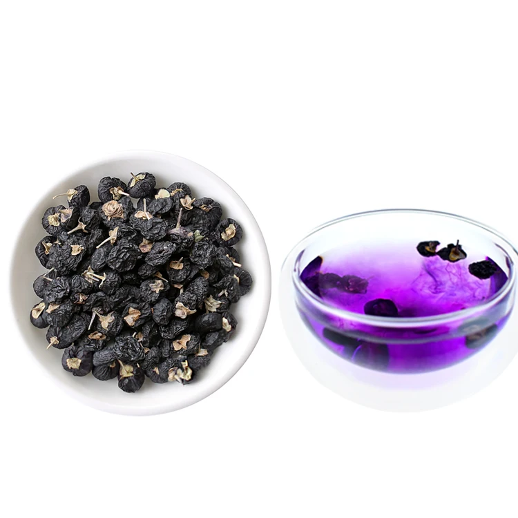 
100% Qinghai-Tibetan Plateau Origin NOP Certified Organic Dried Fruits Black Goji Berry Fruit Product 