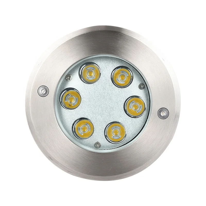Buried Underwater Ground Lamp Multi Color Waterproof IP68 6W RGBW Led Recessed Swimming  Pool Light for Pond Aquarium