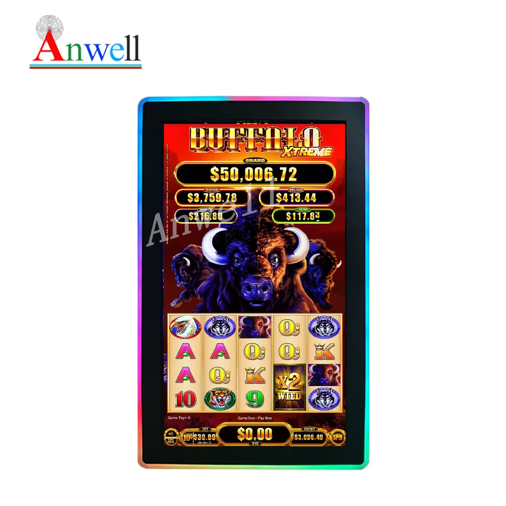 Светодиодный игровой монитор firelink/buffalo gold/bally с боковым освещением и ик сенсорным слотом оригинальный вертикальный инфракрасный