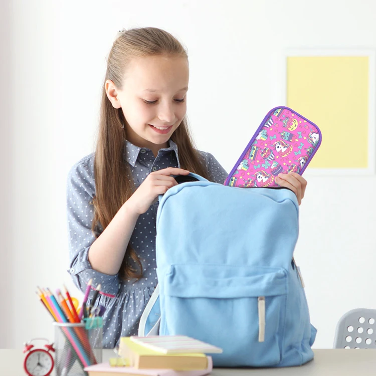 Custom Cartoon Pen Bag Stationery Pen Pouch 3d Eva Unicorn Cute Pencil Case