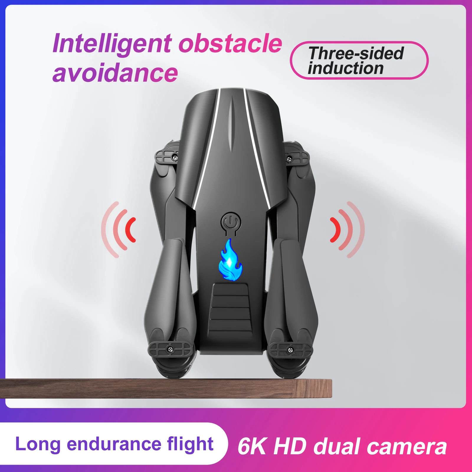 Gps Wifi 4k Hd Camera, Long Range Aerial Follow Me Rc Drone With Hd Camera