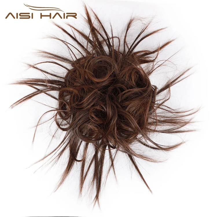 Многоцветный кудрявый шиньон Aisi Hair пучок эластичная лента резинка для конского хвоста удлинитель