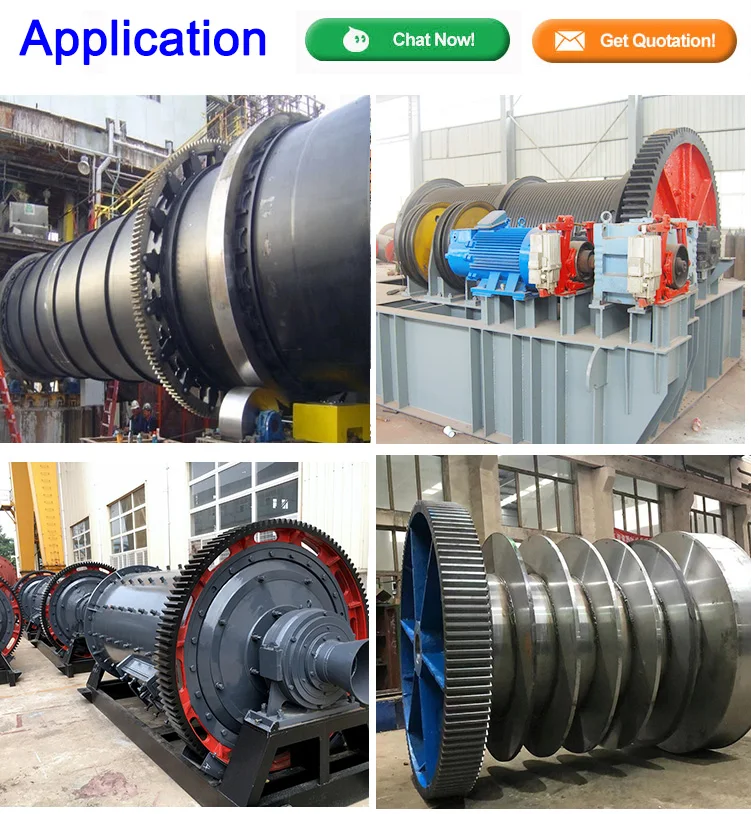 Customized Spur Helical Gear Large Module Big Gear For Ball Mill