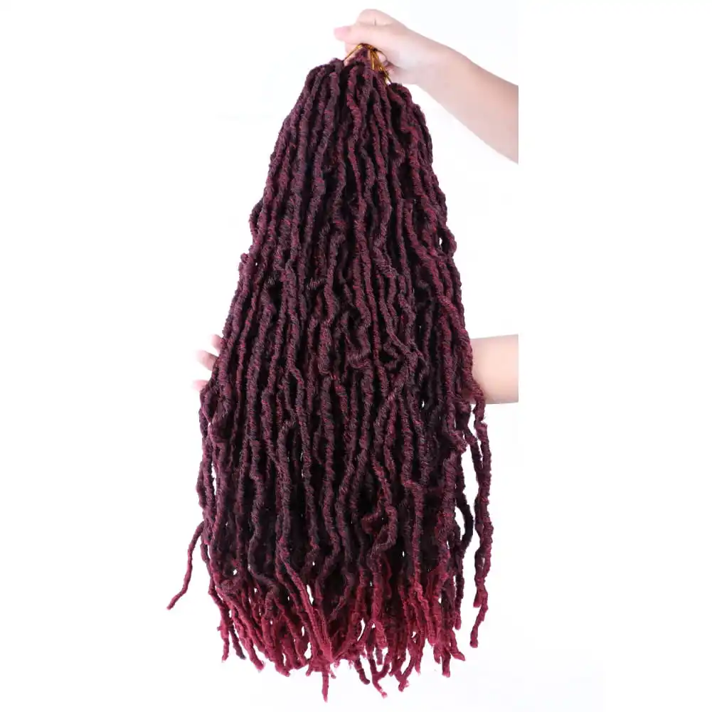 Charming Spring 2021 New products Braid Crochet Hair Extension Wholesale Synthetic Hair Mermaid 18 Inch Most Natural Nu locs