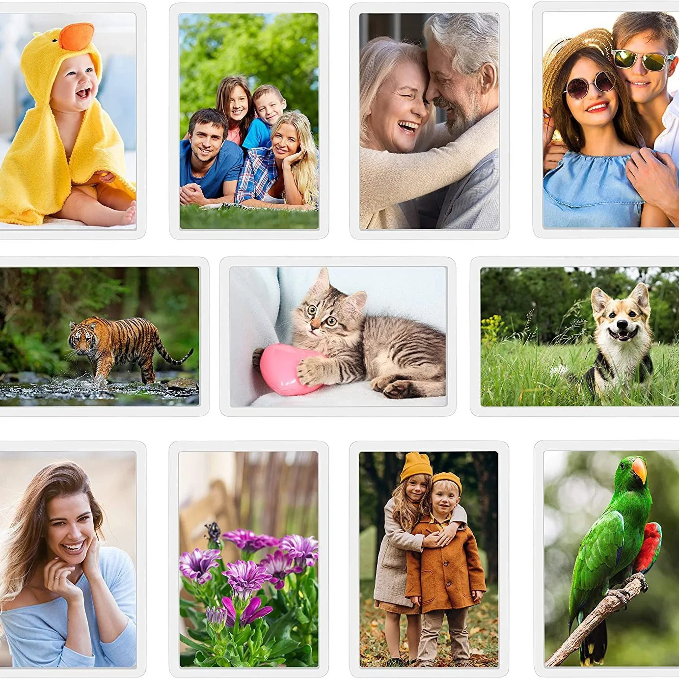 4 x 6inch magnetic Photo frame Transparent refrigerator sticker Photo display commemorative photo frame