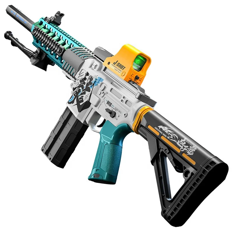 The New Listing electric M416 charge Soft Bullet Gun toy under the magazine toygun