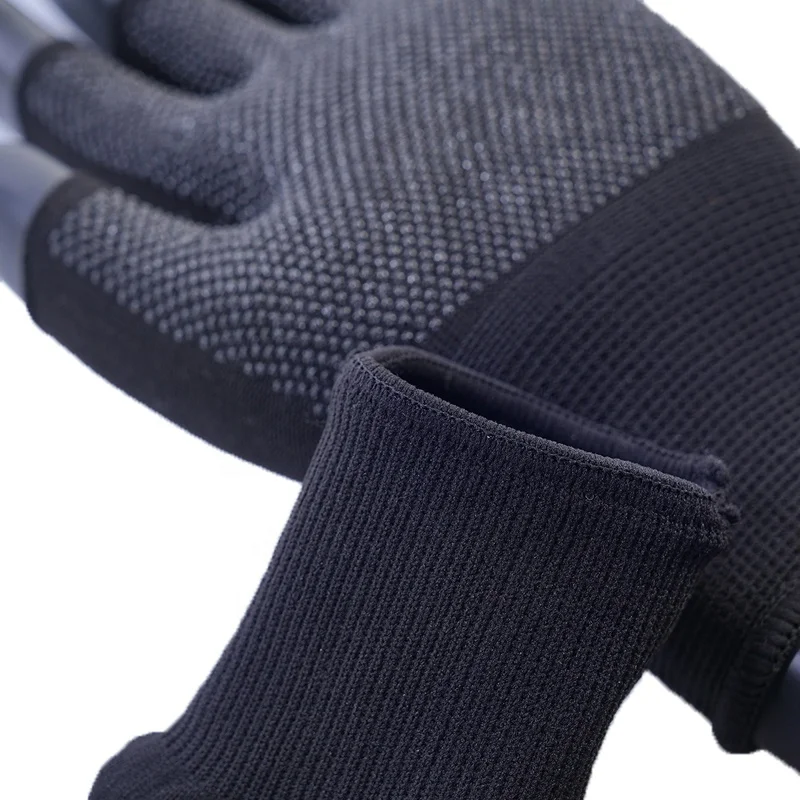 Lightweight half-Finger Slip Breathable Fingerless Work Gloves for Construction Nylon Fitness Cycling Motorcycle Bicycle Gloves