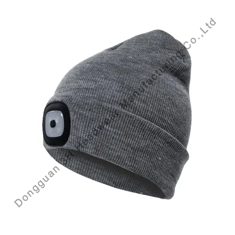 High Quality Sports Unisex Bluetooth Headphone Winter Caps Custom Beanie Hats with Led Light