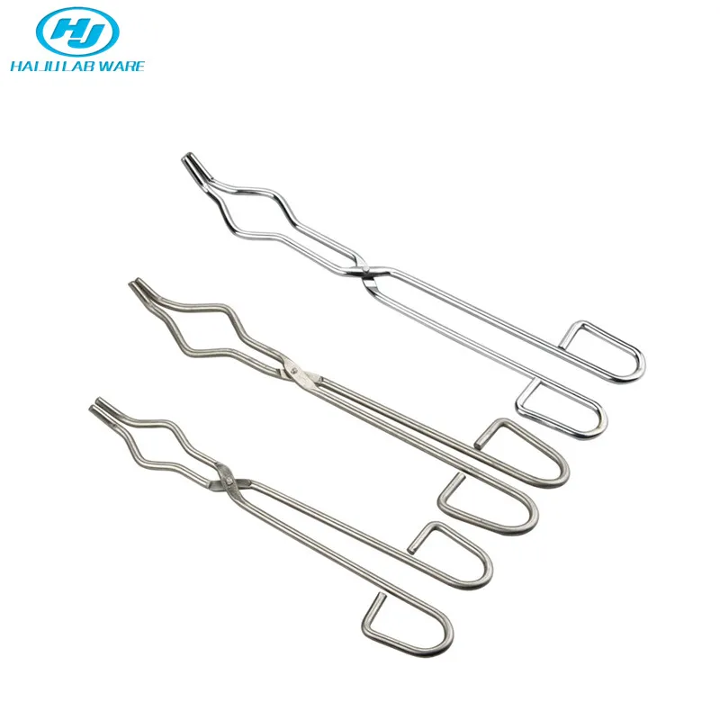 HAIJU LAB Wholesale 200mm-600mm Laboratory Chemical Use General Purpose Holder Beaker Tong/Crucible Tongs For Lab Use