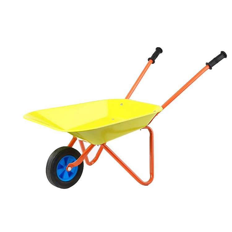 Metal cheapest garden wheelbarrow construction for outdoor