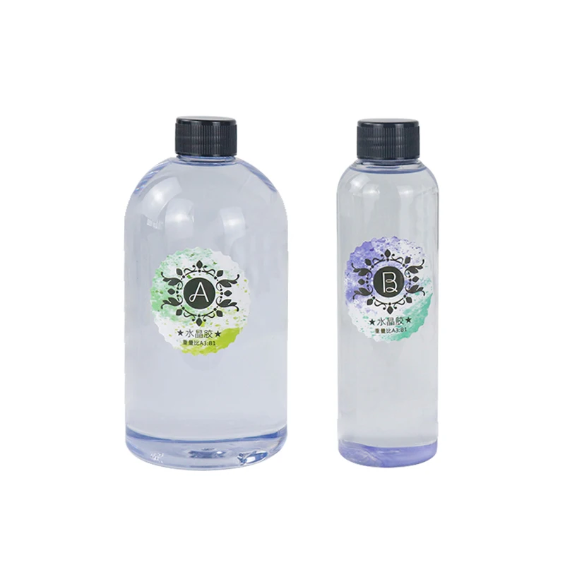 Прямая продажа с фабрики, ультра-прозрачный клей ручной работы «сделай сам» 400 г в упаковке 3:1, супер прозрачный Кристальный клей «сделай сам»