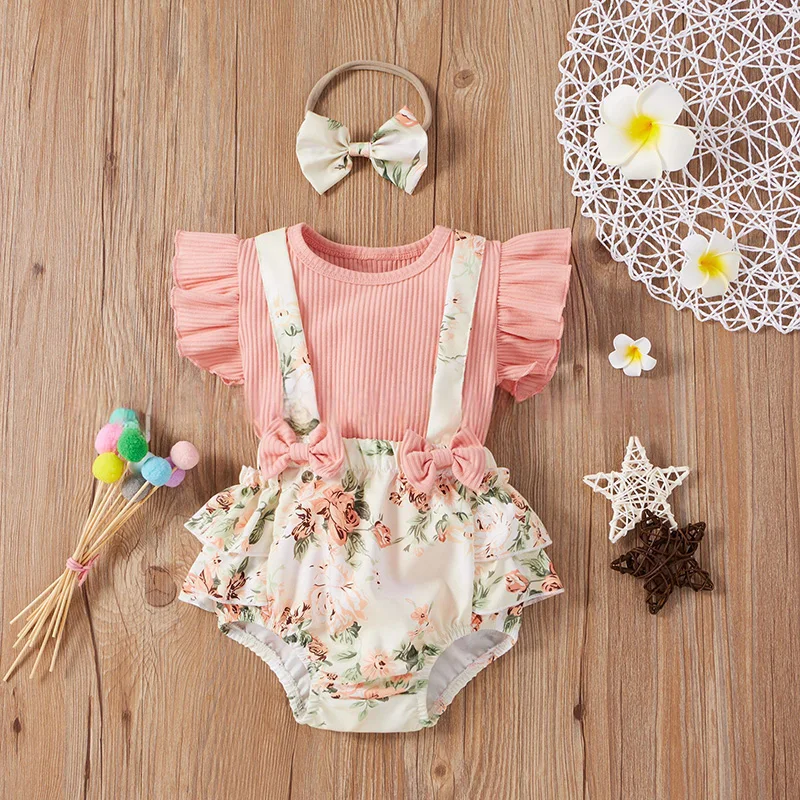 Factory direct sales 2021 latest cute baby fashion clothes girls boutique clothing sets